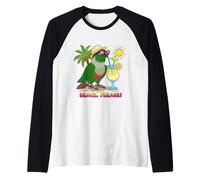 Summer Green Cheeked Conure Beach Please Sunglasses Birb Raglan Baseball Tee