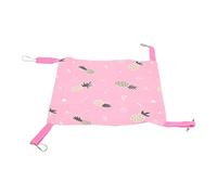 Summer Hamster Hammock Breathable Hanging Bed for Small Animals, Soft Cotton Swing Toy for Hamsters Chinchillas, Easy to Install Suitable for Dutch Pigs and Kittens (25.5cm)