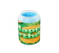 Summer Happy Birthday Fruit Reusable Paw Cleaner Cup Silicone Brush Soft Feet Grooming Supplies for Medium to Large Dogs