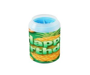 Summer Happy Birthday Fruit Reusable Paw Cleaner Cup Silicone Brush Soft Feet Grooming Supplies for Medium to Large Dogs