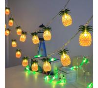 Summer Hawaii Light String Pineapple Flamingo Coconut Tree Light Strings Tropical Fruit Light Kids Hawaiian Birthday Party Decor
