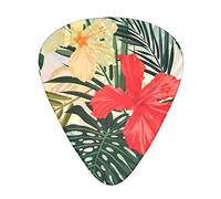 summer hawaiian Advanced guitar pick 12 pieces Three thicknesses for bass, electric guitar, acoustic guitar bag
