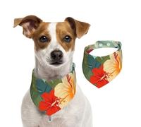 Summer Hawaiian Dog Bandanas,Summer Bandanas for Dogs Washable Adjustable Dog Triangle Scarf Bibs Cute Pet Bibs for Medium Large Dogs Puppy and Cats Medium