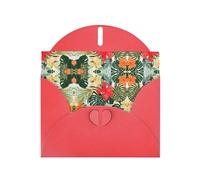 Summer Hawaiian Pearl Paper Holiday Greeting Card With Envelopes Weddings Party Birthday Invitations Wishes