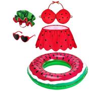Summer Hawaiian Porch Animal Outfit | Outdoor Garden Statue Hawaiian Bikini Costume | Elastic Lawn Decoration Festive Accessories for Driveway Backyard Balcony Outdoor Pathway