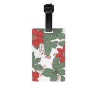 Summer Hawaiian -Print Personalized Luggage Tag Set, Custom Travel ID Tags with Strap for Suitcases, Bags, Golf Kit.