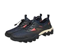 Summer Hiking Shoes Lightweight Men's Mesh Trainers Sports Shoes Trainers Breathable Jogging Shoes with Quick Release Non-Slip Sole Trekking Shoes Lightweight Summer Shoes Mountain Shoes Hiking Boots