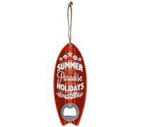 Summer Holidays Surf Board Shaped Bottle Opener 7 x 17.5 x 1cm