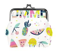 Summer Ice Cream Coin Purse Kiss Lock Change Purse Vintage Trinkets Pouch