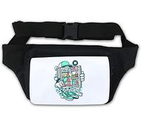 Summer Ice Cream Relax and Chill Freezer Art Waist Bag Fanny Pack White