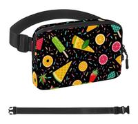 Summer Ice Cream Watermelon-1880 Belt Bag for Men and Women Fanny Pack,Belt Bag with Adjustable Strap,Fashion Crossbody Everywhere Belt Bag for Travel Outdoors Running Hiking, Multicolor,