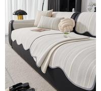 Summer Ice Sofa Couch Covers,Soft Smooth Sofa Cover Cooling Mat,Non-Slip Washable Couch Slipcover,Ideal for Living Room,Bedroom Decor,1pc Sofa Furniture Cover,Grey-Chaise 35x63in/90x160cm