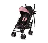 Summer Infant 3Dlite+ Convenience Stroller, Pink/Matte Black - Lightweight Umbrella Stroller with Oversized Canopy, Extra-Large Storage and Compact Fold