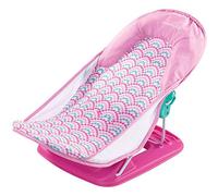 Summer Infant Deluxe Baby Bath Seat, Adjustable Support for Sink or Bathtub, Includes 3 Reclining Positions - Bubble Waves