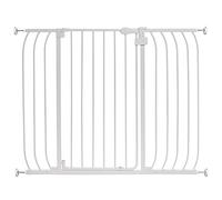Summer Infant Multi-Use Extra Tall Walk-Thru Baby Gate, Metal, White Finish - 36” Tall, Fits Openings up to 29” to 48” Wide, Baby and Pet Gate for Doorways and Stairways
