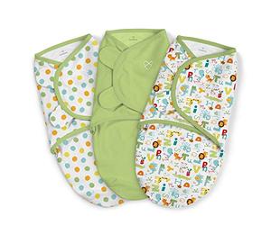 Summer Infant Original Swaddle Me, Small, ABC Alphabet, Pack of 3