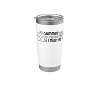 Summer is Calling and I Must Go Beach Ocean Surf Vacation Stainless Steel Insulated Tumbler