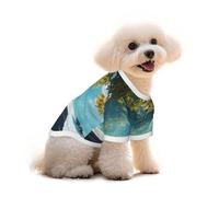 Summer is Illusory, Lying on The Beach Dog T-Shirt Clothes Apparel Puppy Vest Pet and Elastic Tank Top Clothing, Dogs Cats Pullovers Cute Breathable Soft Small