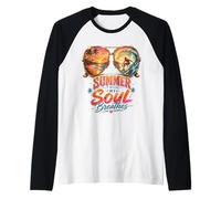 Summer is Where My Soul Breathes Tropical Beach surf Lovers Raglan Baseball Tee