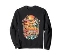 Summer Is Where My Soul Breathes Tropical Beach surf lovers Sweatshirt