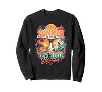 Summer Is Where My Soul Breathes Tropical Beach surf lovers Sweatshirt