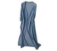 Summer jacket women's light long linen: coat women's elegant spring knitted jacket summer thin long tunic thin casual long sleeve cardigan knitted jumper open front trick jackets tops / cardigan /