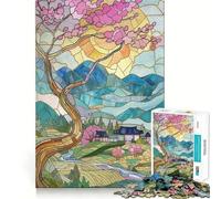 Summer Japan Landscape 1000 Piece Jigsaw Puzzles for Adults Memory Boost Family Joy Pattern Assembly Santa Wish Pick 38x52cm