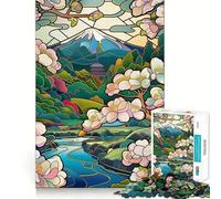 Summer Japan Landscape 1000 Piece Jigsaws for Teenagers Mind Exercise Toy Mental Relax Design Assembly Santa Wish List 50x75cm