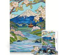 Summer Japan Landscape 1000 Pieces Jigsaws Adults Puzzles Gifts Reason Skill Toy Stress Release Exact Cut Santa Wish List 38x26cm