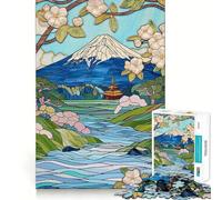 Summer Japan Landscape 1000 Pieces Jigsaws Adults Puzzles Gifts Reason Skill Toy Stress Release Exact Cut Santa Wish List 38x26cm