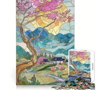 Summer Japan Landscape 1000 Pieces Jigsaws Adults Puzzles Mind Exercise Toy Shared Fun Precision Cut Art Display 38x26cm