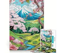 Summer Japan Landscape Jigsaw Puzzle for Teenagers 1000 Pieces Brain Skill Home Activity Exact Edge Festive Gift 38x26cm