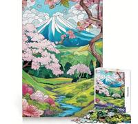 Summer Japan Landscape Jigsaw Puzzle for Teenagers 1000 Pieces Brain Skill Home Activity Exact Edge Festive Gift 38x26cm