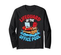 Summer Jobs - Lifeguard Of The Office Pool Long Sleeve T-Shirt