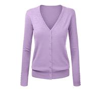 Summer Jumpers for Women UK Women's V Neck Cardigan Sweater Plus Jacket Solid Color Knitted Sweater Sparkle Jumpers for Women UK Sales Travel Essentials Butterfly Print Christmas Striped Sweater