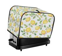 Summer Lemon Fruit Toaster Cover 4 Slice Dust Cover for Bread Machine,Small Kitchen Appliance