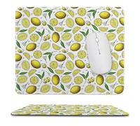 Summer Lemon Mouse Pad Waterproof Ultra-Thin Non-Slip Rubber Base Square Mouse Mat Gaming Mousepad 9.8"x11.8"