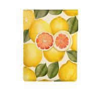 Summer Lemon Printed 13 Inch Laptop Sleeve PU Leather Shockproof Notebook Computer Bag Cover Tablet Carrying Case