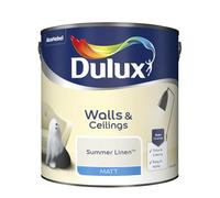 Summer Linen Walls & Ceilings Matt Emulsion Paint 2.5L - Smooth Creamy Finish, Quick Dry, Low VOC, Easy Application for Interior Walls & Ceilings