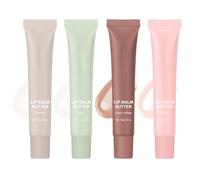 Summer Lip Balm Butter Set, Moisturizing Lip Care With Natural Oils For 24h Moisture Care,Lighten Dark Lip Color Reduce Lip Lines&Wrinkle Lip Repair Protection (4Pcs)
