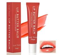 Summer Lip Balm, Conditioning Lip Gloss Tinted Lip Balm Nourishing Lip Mask, Natural Lip Butter Balm for Instant Brightened Moisture, Non-Greasy Soothes Dry Lip Care Oil for Men and Women (Orange)