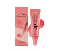 Summer Lip Balm Gloss Lip Oil, Tinted Lip Balm Lip Mask Conditioning, Instant Brightened Dry Lips, Hydration Sheer Tinted Soothing Lip Oil, 10g (Pink)
