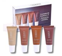 Summer Lip Butter Balm,4 Pcs Hydrating Summer Sundays Lip Balm,Moisturizing Natural Lip Mask Locks In Moisture,Lip Care Oil For Chapped Lips,Soothes & Softens Lip Repair,Glossier Lip Balm Tinted Set