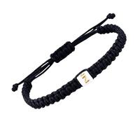 SUMMER LOVE Handmade Black Red Rope Braided Initial Bracelets for Couples Women Men Best Friend Charm Letter Bracelet for Teens Graduation Anniversary Birthday Gifts for Him Her, Adjustable, no