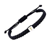 SUMMER LOVE Handmade Black Red Rope Braided Initial Bracelets for Couples Women Men Best Friend Charm Letter Bracelet for Teens Graduation Anniversary Birthday Gifts for Him Her, Adjustable, no