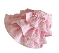 Summer Love Strap Cake Skirt Dog Clothes, Lace Bow Tank Top for Small Dogs & Teddy(Pink,XS(old))