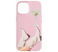Summer Martini Cocktail & Pink Coastal Cowgirl Boots Case for iPhone 15