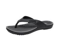 Summer Massage Flip Flops for Men Breathable Beach Toe Post Sliders Outdoor Casual Sandal Slippers Unisex Slip-On Sandals (Black, 8)