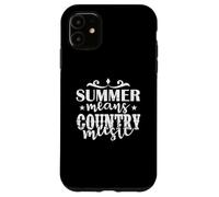 Summer means Country Music USA America Cowboys Case for iPhone 11