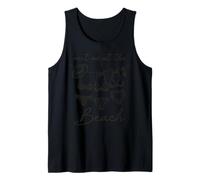 Summer Meet Me At The Beach Doodle Womens Tank Top